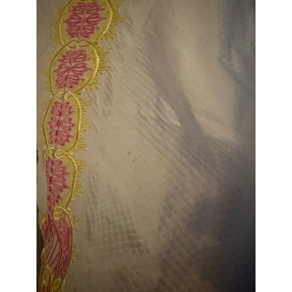 Lilly Pulitzer White Pink Yellow Delia Mini Shift Dress Sleeveless Sz 10 N - Picture 4 of 7